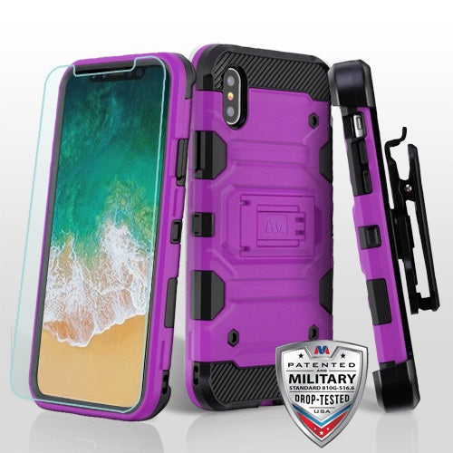 ACC MyBat Storm Tank Hybrid Case for Apple iPhone X / iPhone XS - Includes Screen Protector