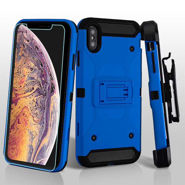 ACC MyBat Kinetic Hybrid Case for Apple iPhone XS Max - Includes Screen Protector