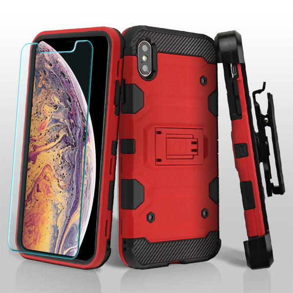 ACC MyBat Kinetic Hybrid Case for Apple iPhone XS Max - Includes Screen Protector