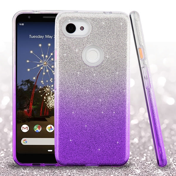 ACC Asmyna Gradient Glitter Hybrid Protector Cover for Google Pixel 3a XL