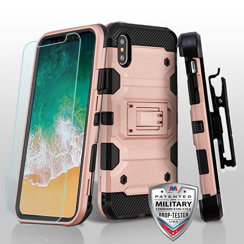 ACC MyBat Storm Tank Hybrid Case for Apple iPhone X / iPhone XS - Includes Screen Protector
