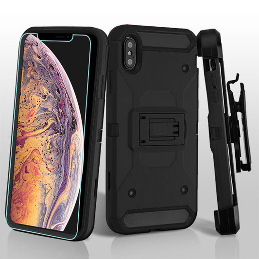 ACC MyBat Kinetic Hybrid Case for Apple iPhone XS Max - Includes Screen Protector