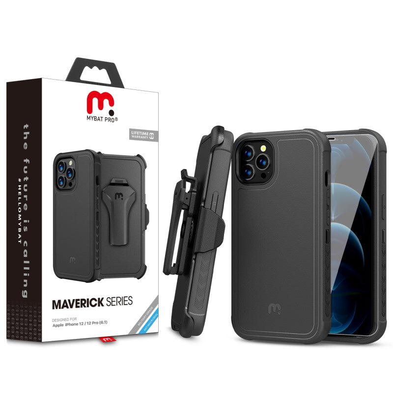 ACC MyBat Pro Maverick Series Case for Apple iPhone 12 & 12 Pro - Includes Screen Protector