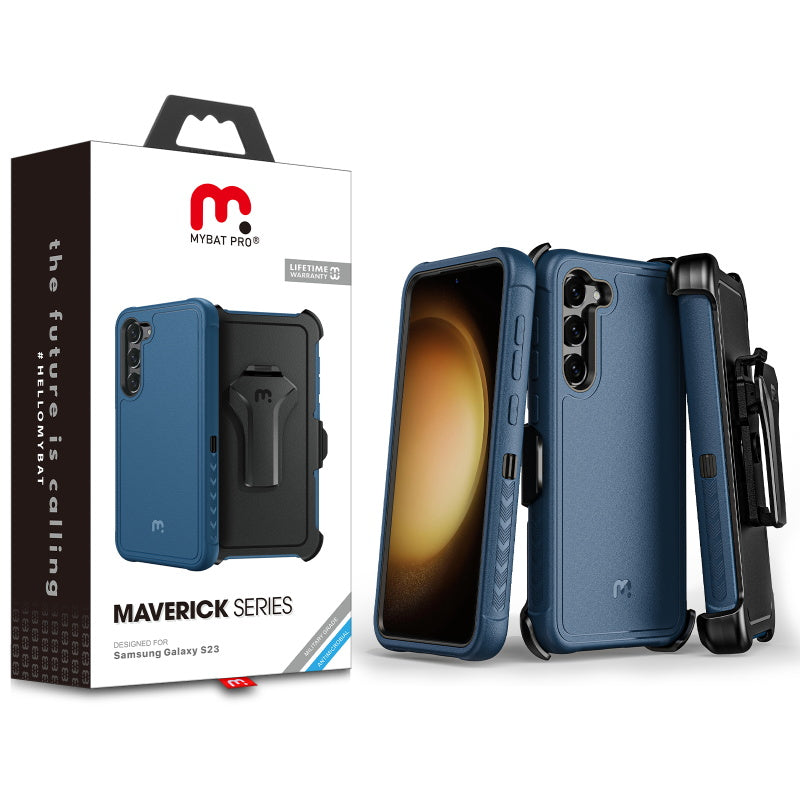 ACC MyBat Pro Antimicrobial Maverick Series Case with Holster for Samsung Galaxy S23